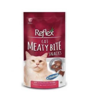 Reflex Meaty Bite Hindili Ciğerli Kedi Ödülü 40 Gr